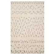 SAFAVIEH Casablanca Domhnall Southwestern Shag Area Rug, Ivory/Grey, 6' x 9'