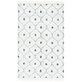 thumbnail image 1 of SAFAVIEH Casablanca Dreda Geometric Cotton Area Rug, Ivory/Black, 4' x 6', 1 of 8
