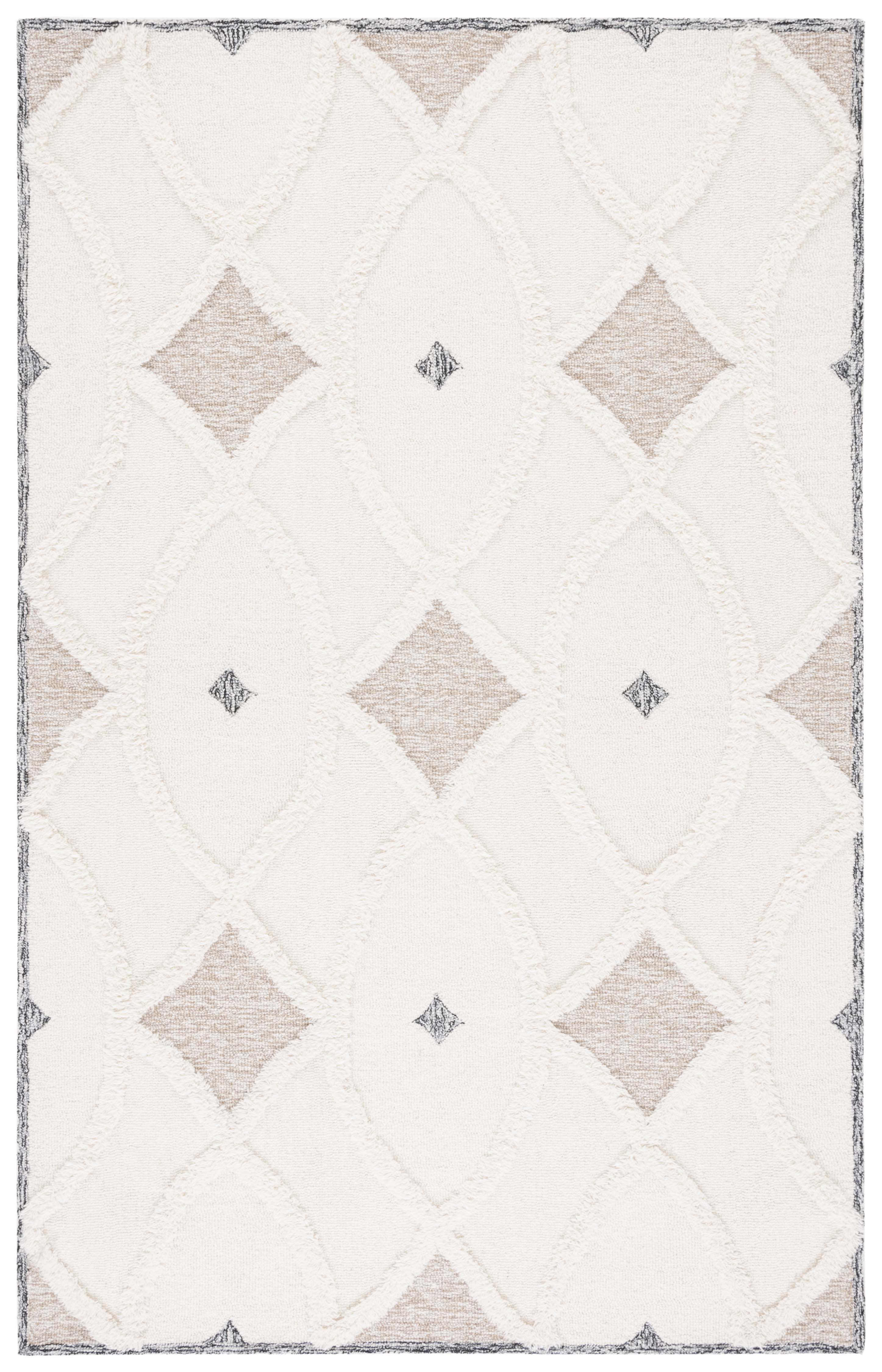 SAFAVIEH Casablanca Earnestine Medallion Area Rug, Ivory/Brown, 6' x 9'