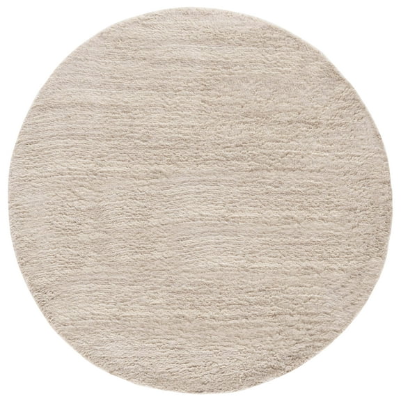 SAFAVIEH Casablanca Eugene Solid Area Rug, Beige, 6' x 6' Round