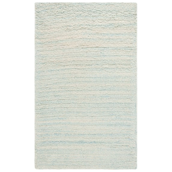 SAFAVIEH Casablanca Eugene Solid Area Rug, Light Blue, 4' x 6'