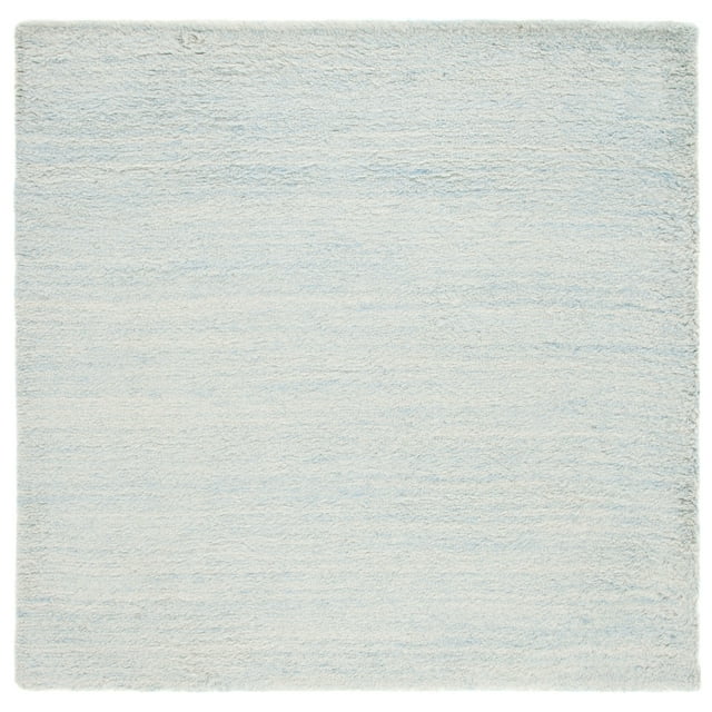 SAFAVIEH Casablanca Eugene Solid Area Rug, Light Blue, 6' x 6' Square