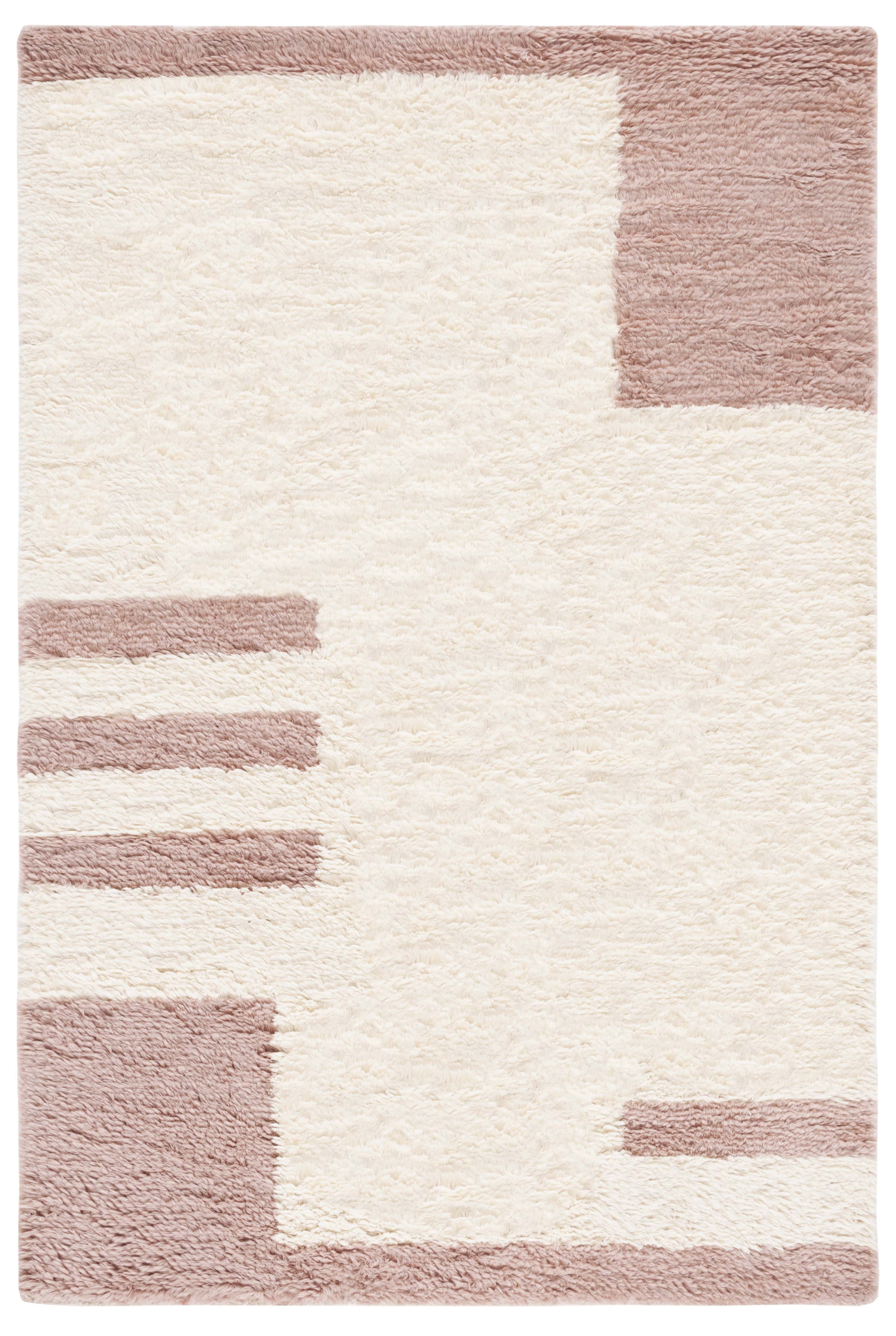 SAFAVIEH Casablanca Evaline Geometric Area Rug, Pink/Ivory, 5' x 8'