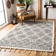 thumbnail image 1 of SAFAVIEH Casablanca Garnet Geometric Diamonds Shag Area Rug, Grey/Ivory, 5' x 8', 1 of 9