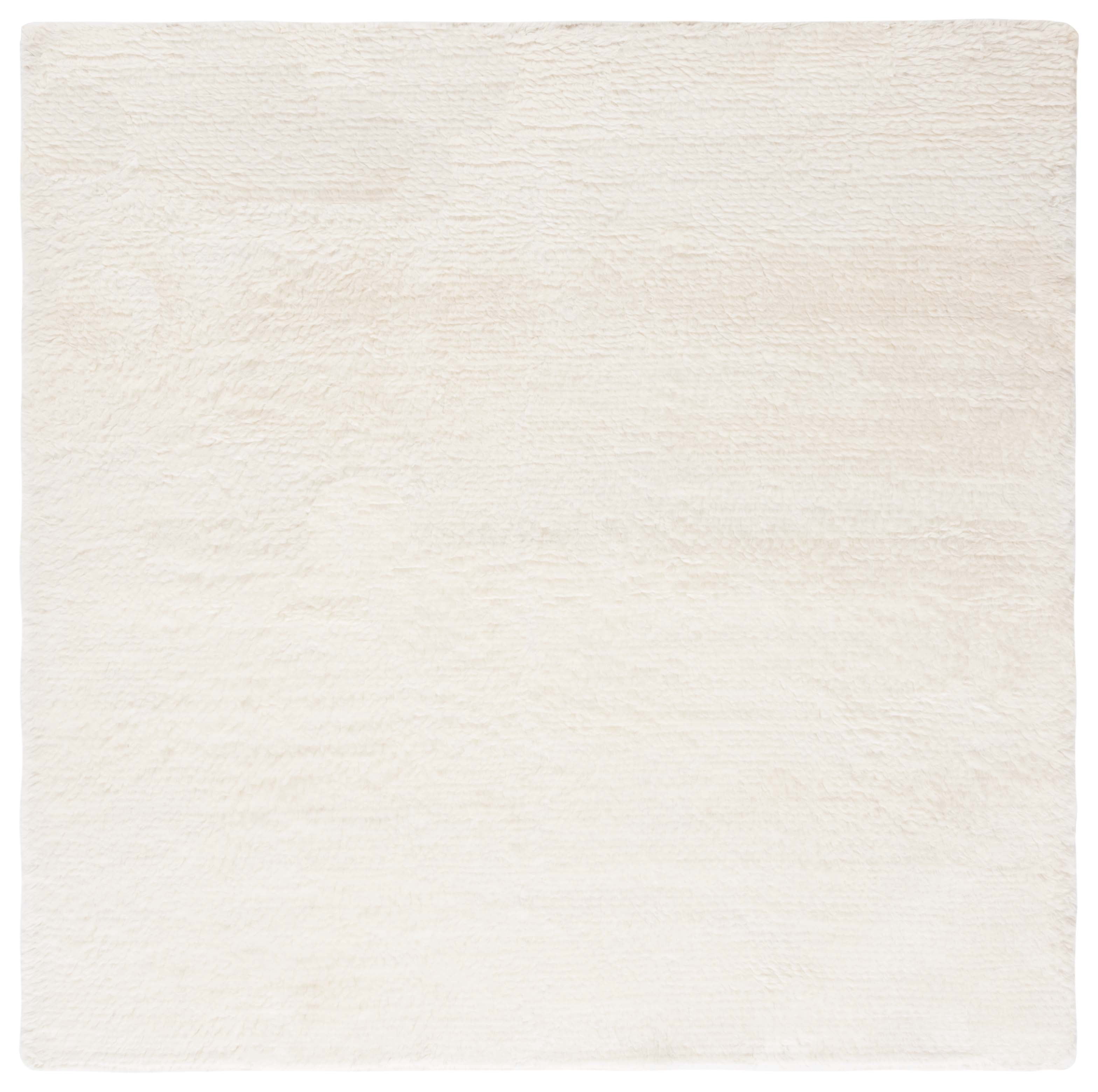 SAFAVIEH Casablanca Genette Solid Area Rug, Ivory, 6' x 6' Square