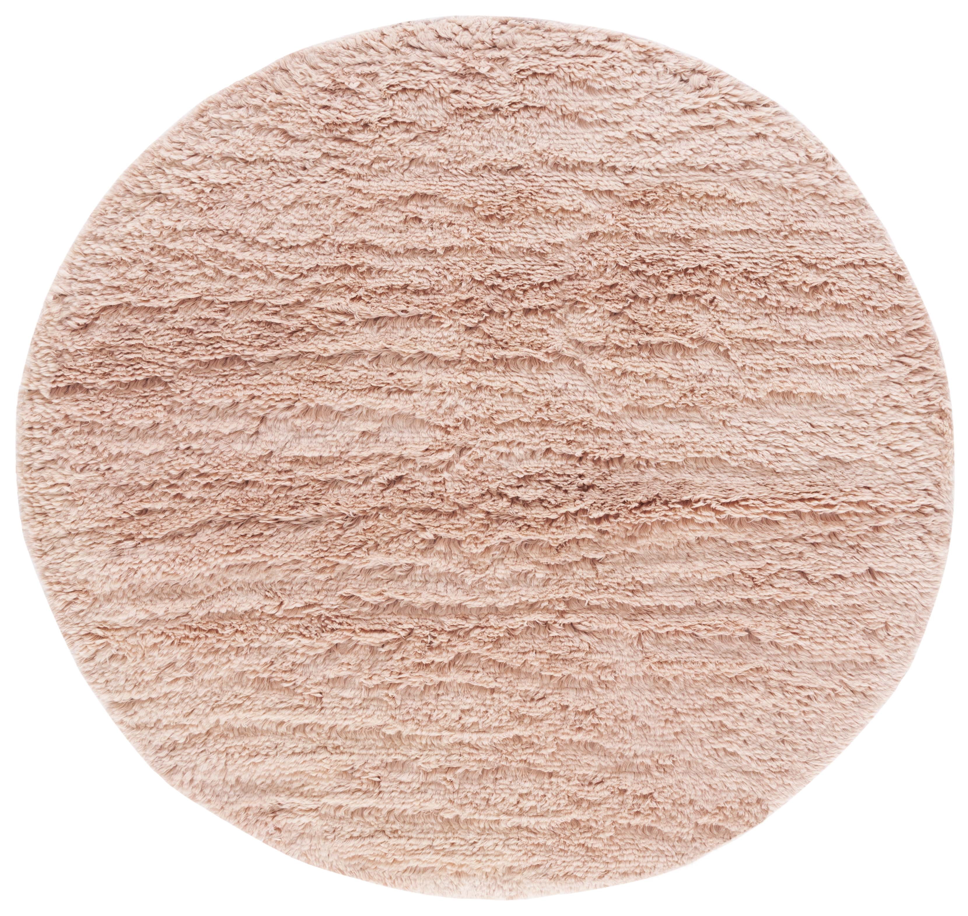 SAFAVIEH Casablanca Genette Solid Area Rug, Pink, 6' x 6' Round