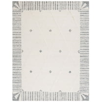 SAFAVIEH Casablanca Gisselle Medallion Area Rug, Ivory/Black, 8' x 10'
