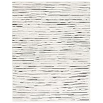 SAFAVIEH Casablanca Gloria Distressed Area Rug, Ivory/Black, 8' x 10'
