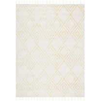SAFAVIEH Casablanca Idella Diamond Area Rug, Ivory/Gold, 8' x 10'