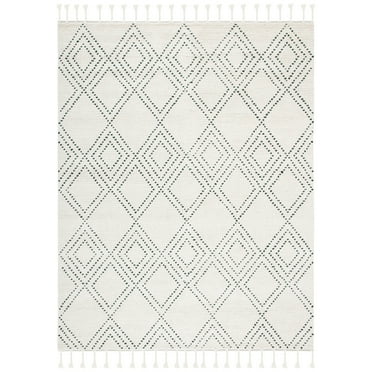 SAFAVIEH Casablanca Idella Diamond Area Rug, Ivory/Green, 5' x 8'