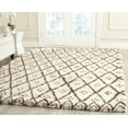 thumbnail image 1 of SAFAVIEH Casablanca Jillian Geometric Shag Area Rug, Ivory/Gold, 8' x 10', 1 of 6