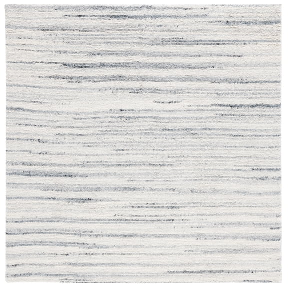 SAFAVIEH Casablanca Katharine Distressed Area Rug, Grey/Ivory, 6' x 6' Square