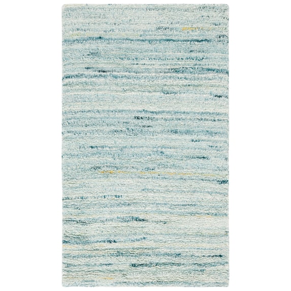 SAFAVIEH Casablanca Katharine Distressed Area Rug, Turquoise/Ivory, 4' x 6'
