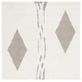 thumbnail image 1 of SAFAVIEH Casablanca Katherina Diamond Area Rug, Ivory/Brown, 6' x 6' Square, 1 of 8