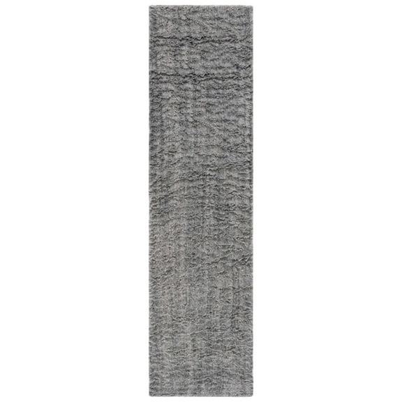 SAFAVIEH Casablanca Keane Solid Runner Rug, Grey, 2'3" x 9'