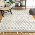 thumbnail image 1 of SAFAVIEH Casablanca Lilly Diamond Wool Area Rug, Ivory/Black, 3' x 5', 1 of 10