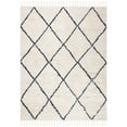thumbnail image 1 of SAFAVIEH Casablanca Mackenzie Geometric Wool Shag Area Rug, Navy/Ivory, 8' x 10', 1 of 8