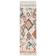 thumbnail image 1 of SAFAVIEH Casablanca Merton Abstract Moroccan Wool Shag Runner Rug, Ivory/Brown, 2'3" x 8', 1 of 8