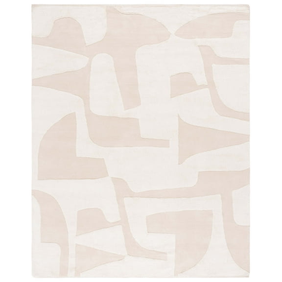 SAFAVIEH Casablanca Oraline Geometric Cotton Area Rug, Ivory, 8' x 10'