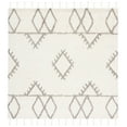 thumbnail image 1 of SAFAVIEH Casablanca Raeyln Geometric Wool Area Rug, Ivory/Grey, 6' x 6' Square, 1 of 7