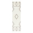thumbnail image 1 of SAFAVIEH Casablanca Raeyln Geometric Wool Runner Rug, Ivory/Grey, 2'3" x 9', 1 of 7