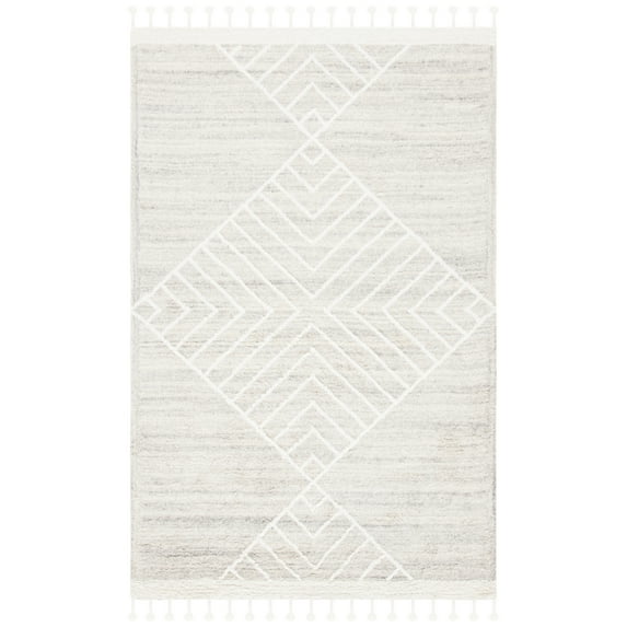 SAFAVIEH Casablanca Regena Diamond Wool Area Rug, Beige/Ivory, 2' x 3'