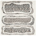 thumbnail image 1 of SAFAVIEH Casablanca Rhoda Geometric Wool Area Rug, Ivory/Dark Grey, 6' x 6' Square, 1 of 8
