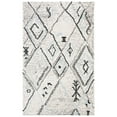 thumbnail image 1 of SAFAVIEH Casablanca Rosamund Abstract Moroccan Wool Shag Runner Rug, Grey/Ivory, 2'3" x 8', 1 of 8