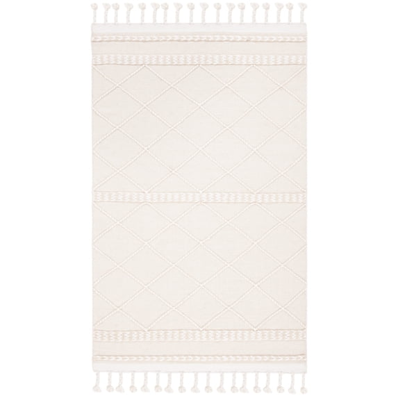 SAFAVIEH Casablanca Roswell Geometric Area Rug, Beige/Ivory, 5' x 8'