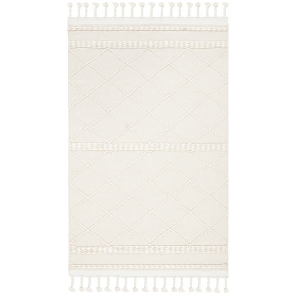 SAFAVIEH Casablanca Roswell Geometric Area Rug, Beige/Ivory, 5' x 8'