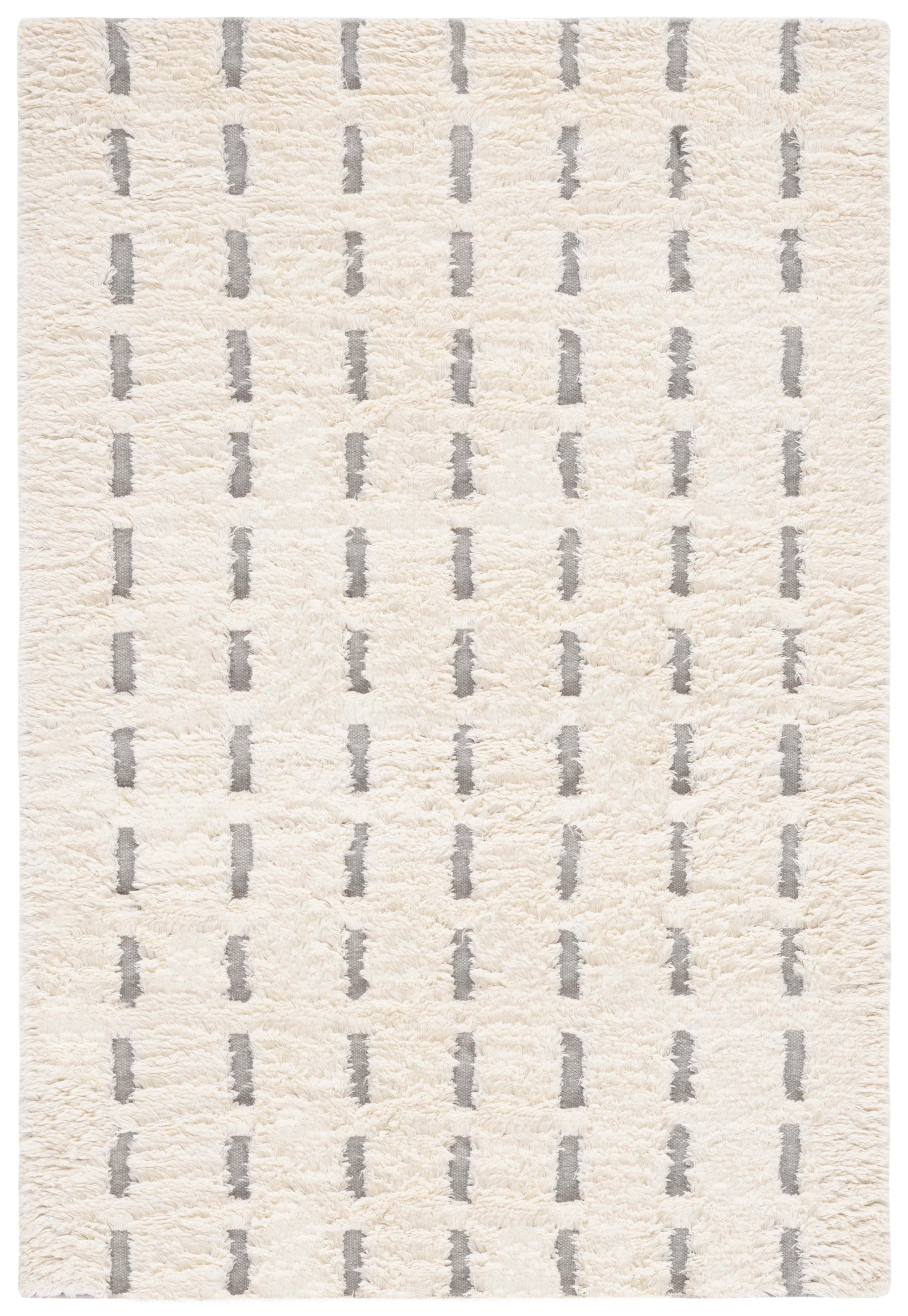 SAFAVIEH Casablanca Tanja Geometric Area Rug, Grey/Ivory, 8' x 10'
