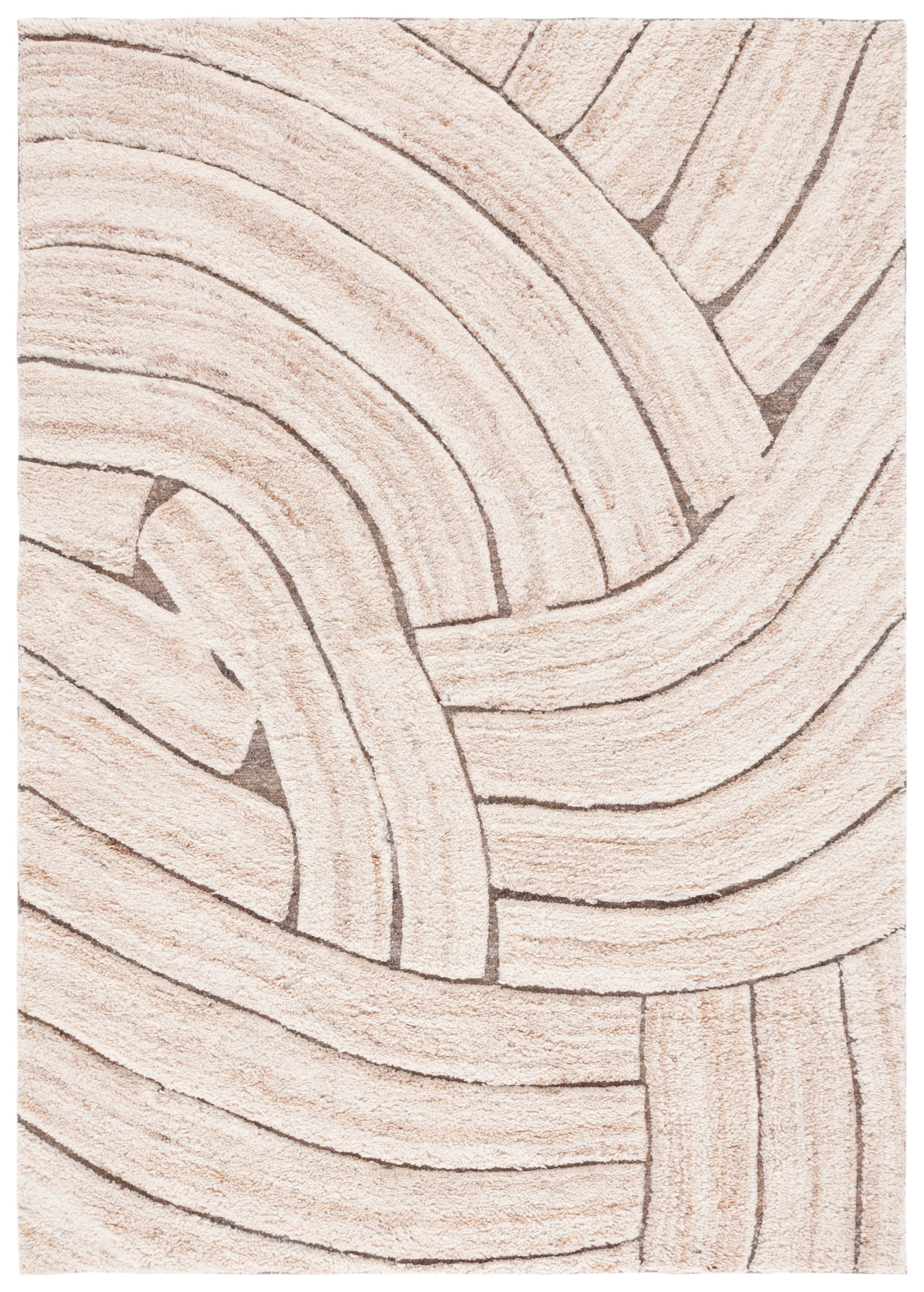 SAFAVIEH Casablanca Tiphanie Geometric Area Rug, Natural/Beige, 5' x 8'