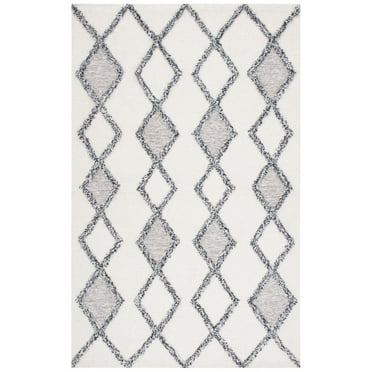 SAFAVIEH Casablanca Yadira Diamond Area Rug, Ivory/Black, 8' x 10'