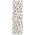 thumbnail image 1 of SAFAVIEH Casablanca Yadira Floral Shag Runner Rug, Ivory/Grey, 2'3" x 6', 1 of 8