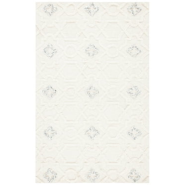 SAFAVIEH Casablanca Yasmin Medallion Wool Area Rug, Ivory, 5' x 8'