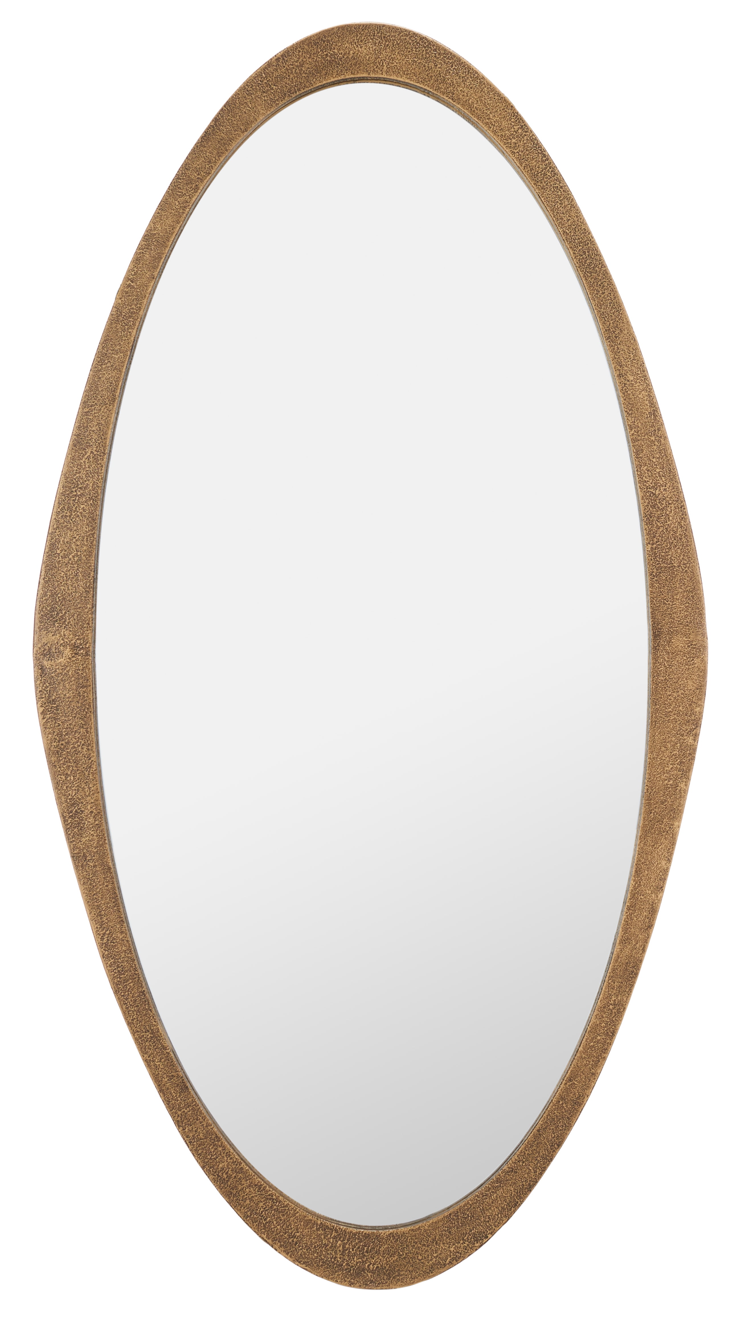 Cassini 47" Oval Brass Framed Wall Mirror