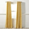 thumbnail image 1 of SAFAVIEH Cecille Modern Yellow Geometric Grommet Semi-Sheer Curtains, 52" x 84", 1 of 5
