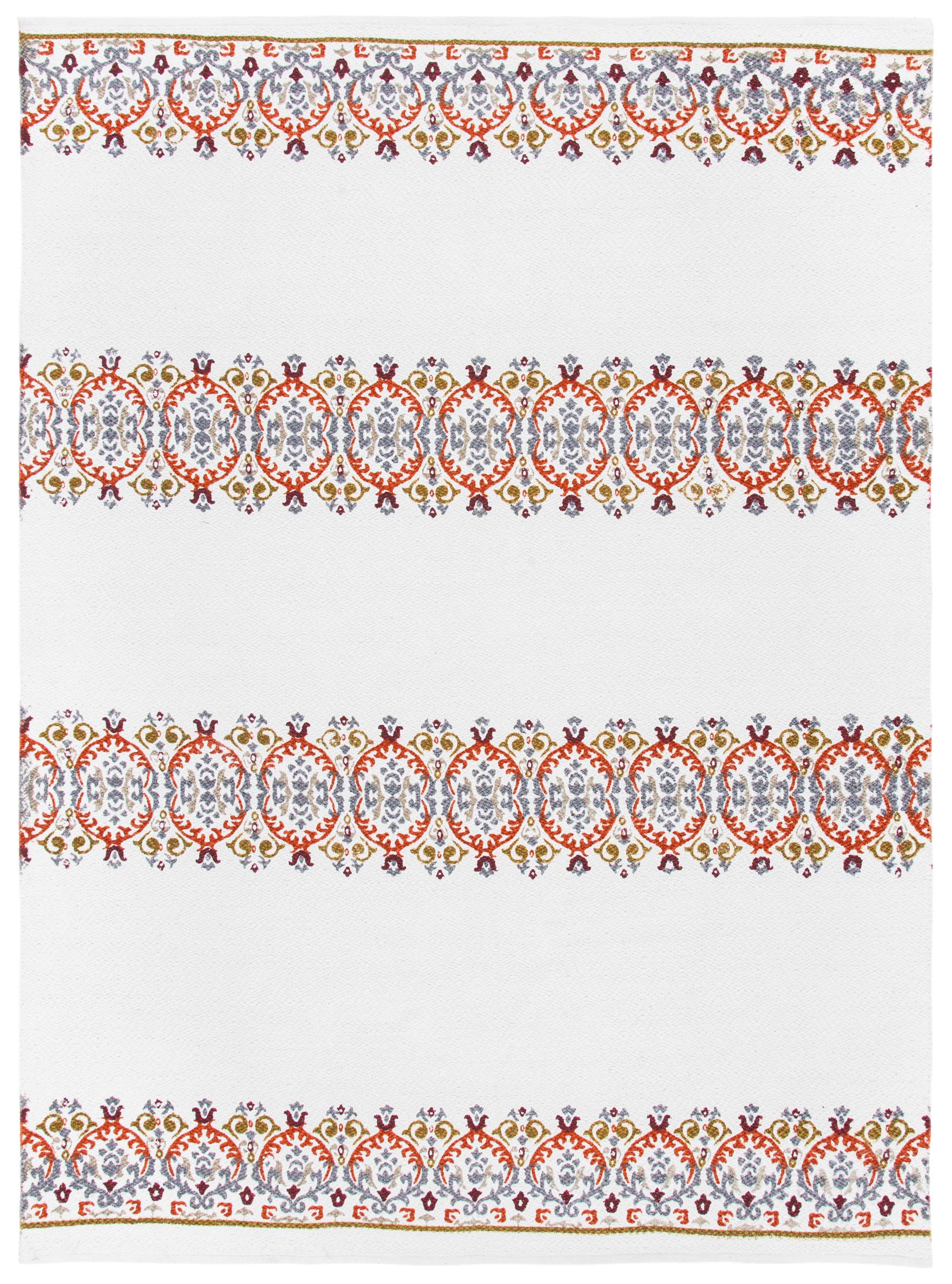 SAFAVIEH Cedar Brook Osmond Geometric Area Rug, Ivory/Green, 5' x 8'