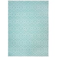 thumbnail image 1 of SAFAVIEH Cedar Brook Michelle Geometric Cotton Area Rug, Ivory/Light Teal, 8' x 11', 1 of 8