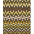 thumbnail image 1 of SAFAVIEH Cedar Brook Carthach Chevron Cotton Area Rug, Black/Citron, 7'3" x 9'3", 1 of 8