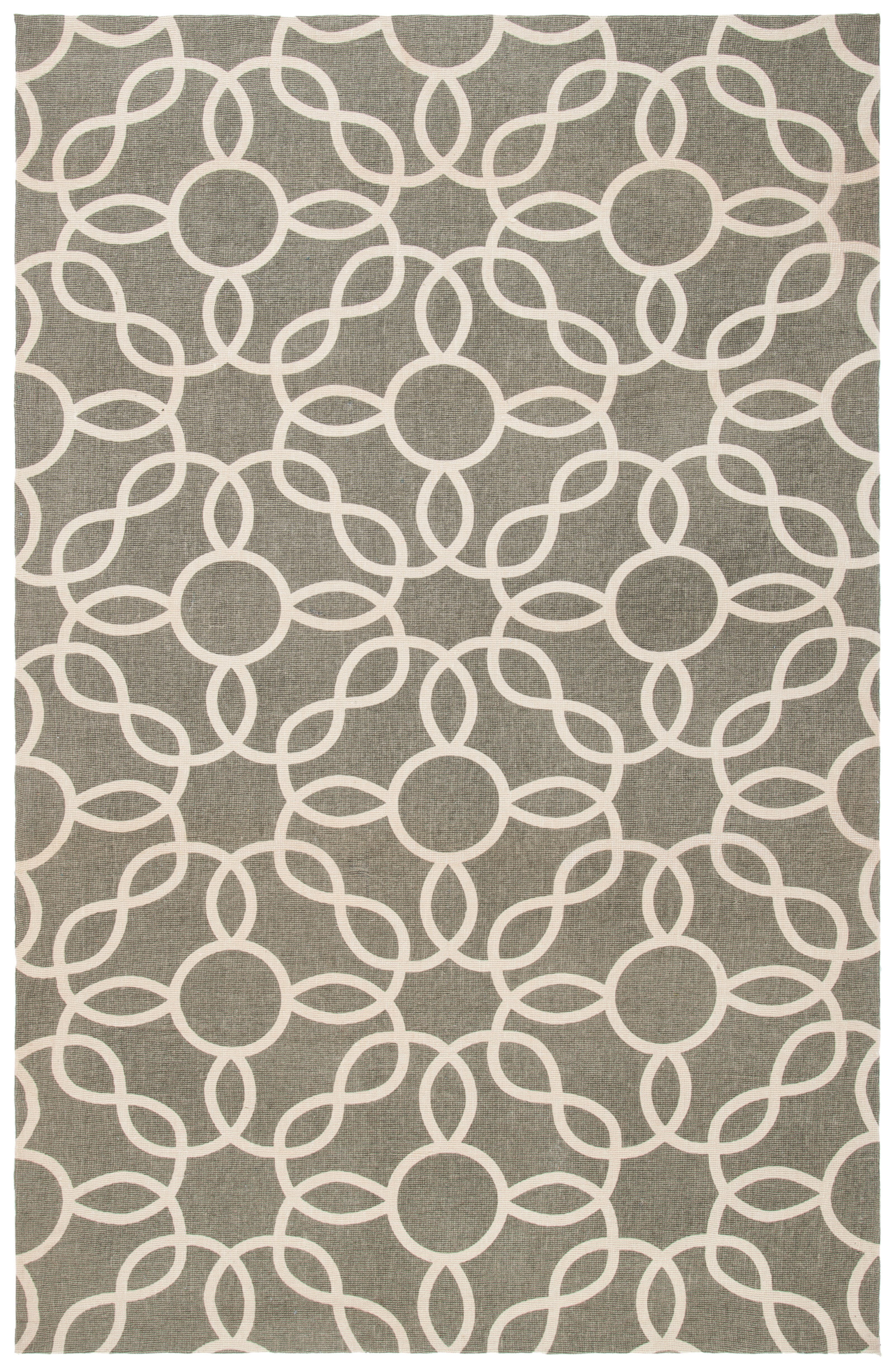 SAFAVIEH Cedar Brook Daffodil Geometric Area Rug, Grey/Ivory, 5' x 8'