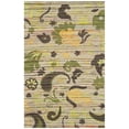 thumbnail image 1 of SAFAVIEH Cedar Brook Philander Paisley Cotton Area Rug, Green/Multi, 4' x 6', 1 of 7
