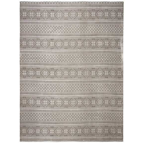 SAFAVIEH Cedar Brook Lynette Southwestern Cotton Area Rug, Gray/Ivory, 8' x 10'