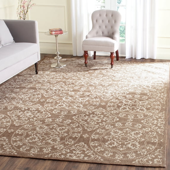 SAFAVIEH Cedar Brook Carleton Medallion Jute Area Rug, Taupe/Natural, 2'3" x 3'9"