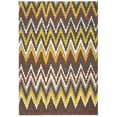 thumbnail image 1 of SAFAVIEH Cedar Brook Carthach Chevron Cotton Area Rug, Black/Citron, 4' x 6', 1 of 8