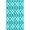 thumbnail image 1 of SAFAVIEH Cedar Brook Dubhan Geometric Cotton Area Rug, Light Teal/Ivory, 2'3" x 3'9", 1 of 6