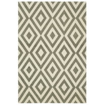 SAFAVIEH Cedar Brook Ingram Geometric Area Rug, Ivory/Grey, 4' x 6'