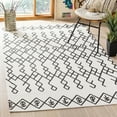 thumbnail image 1 of SAFAVIEH Cedar Brook Jamison Geometric Cotton Area Rug, Ivory/Black, 6' x 9', 1 of 6