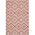 thumbnail image 1 of SAFAVIEH Cedar Brook Michelle Geometric Cotton Area Rug, Ivory/Coral, 5' x 8', 1 of 9