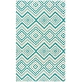 thumbnail image 1 of SAFAVIEH Cedar Brook Michelle Geometric Cotton Area Rug, Ivory/Light Teal, 6' x 9', 1 of 8